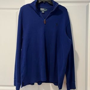 Polo Ralph Lauren 1/4-Zip Pullover blue size large